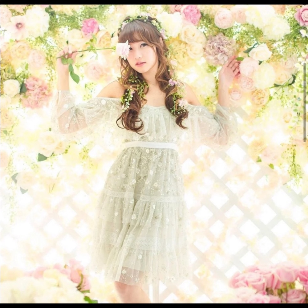 Needle And Thread Supernova Beaded Ruffle Dress - image 3